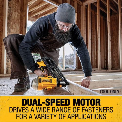  [아마존베스트]DeWalt DCN692B 20V MAX XR Brushless 2 Speed Nailer (Tool Only)