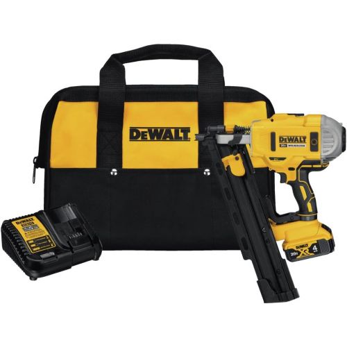  [아마존베스트]DEWALT 20V MAX Framing Nailer Kit, 21-Degree, Plastic Collated (DCN21PLM1)