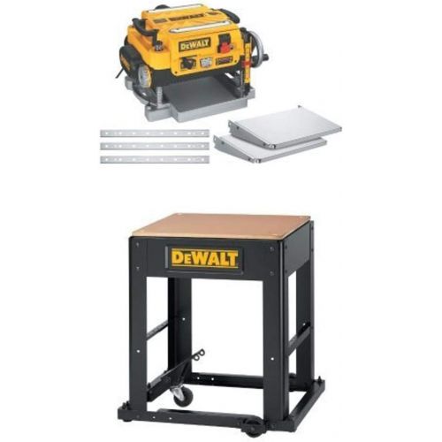  [아마존베스트]DEWALT DW735X 13 Two-Speed Planer Package with DW7350 Planer Stand with Integrated Mobile Base