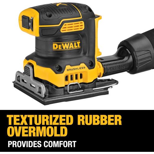  [아마존베스트]DEWALT 20V MAX XR Palm Sander, Sheet, Variable Speed, 1/4-Inch, Tool Only (DCW200B)