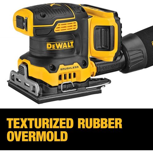  [아마존베스트]DEWALT 20V MAX XR Palm Sander, Sheet, Variable Speed, 2-Ah Battery, 1/4-Inch (DCW200D1)