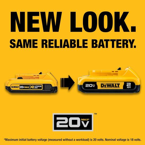  [아마존베스트]DEWALT 20V MAX XR Palm Sander, Sheet, Variable Speed, 2-Ah Battery, 1/4-Inch (DCW200D1)