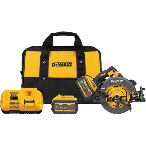  [아마존베스트]DEWALT FLEXVOLT 60V MAX Circular Saw with Brake Kit, 7-1/4-Inch (DCS578X2)