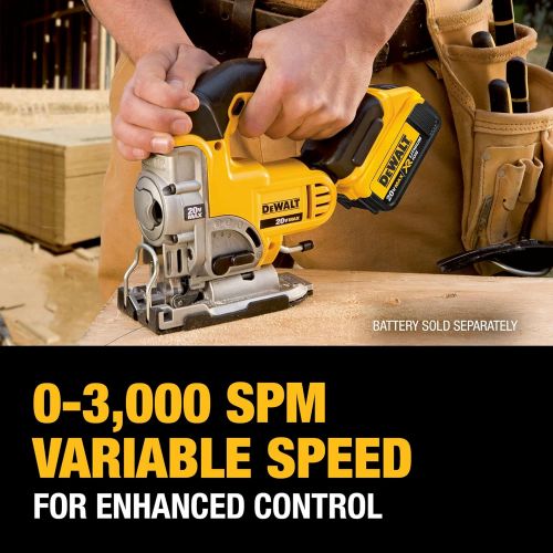  [아마존베스트]DEWALT 20V Max Jig Saw, Tool Only (DCS331B),Yellow