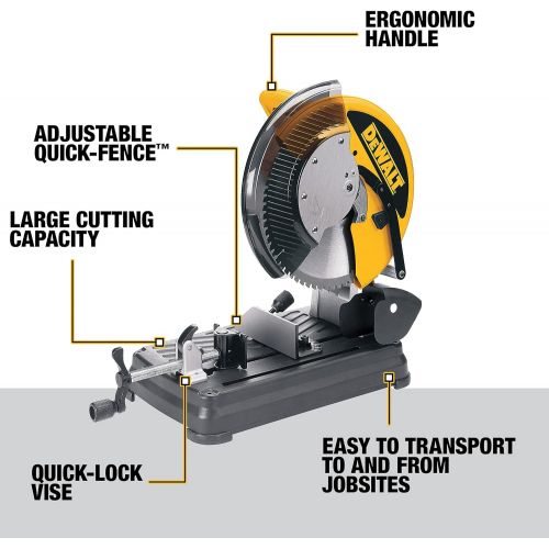  [아마존베스트]DEWALT Metal Cutting Saw, 14-Inch (DW872)