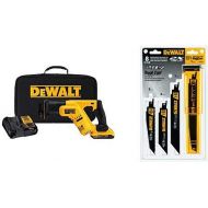 [아마존베스트]DEWALT DCS387D1 20V MAX Lithium Ion Compact Reciprocating Saw Kit (2 Amp) with DEWALT DWA4101 Bi-Metal 2X Reciprocating Saw Blade Set, 8-Piece