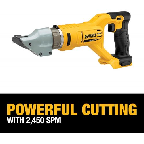  [아마존베스트]DEWALT 20V MAX Metal Shear, Swivel Head, Double Cut, 14GA, Tool Only (DCS494B)