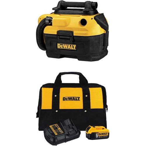  [아마존베스트]DEWALT 18/20-Volt MAX Cordless/Corded Wet-Dry Vacuum with Charger Kit and Bag
