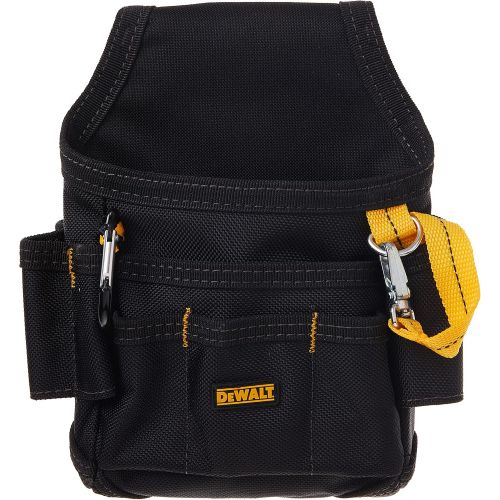  [아마존베스트]Custom Leathercraft DEWALT DG5103 Small Durable Maintenance and Electricians Pouch with Pockets for Tools, Flashlight, Keys