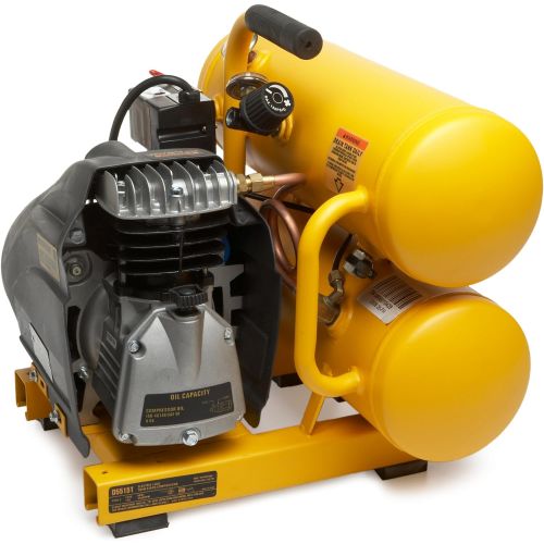  DEWALT D55151 14 Amp 1.1-HP 4-Gallon Oiled Twin Hot Dog Compressor