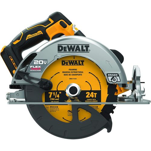  DEWALT FLEXVOLT ADVANTAGE 20V MAX* Circular Saw, 7-1/4-Inch, Cordless, Tool Only (DCS573B)