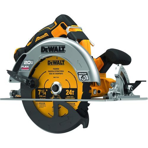  DEWALT FLEXVOLT ADVANTAGE 20V MAX* Circular Saw, 7-1/4-Inch, Cordless, Tool Only (DCS573B)