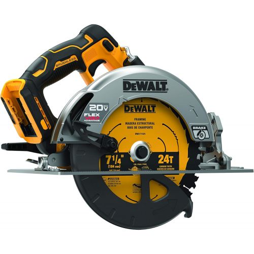  DEWALT FLEXVOLT ADVANTAGE 20V MAX* Circular Saw, 7-1/4-Inch, Cordless, Tool Only (DCS573B)