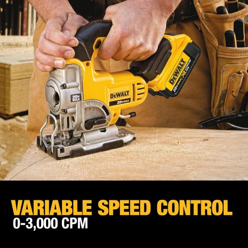  DEWALT 20V MAX Jig Saw, Cordless (DCS331M1)