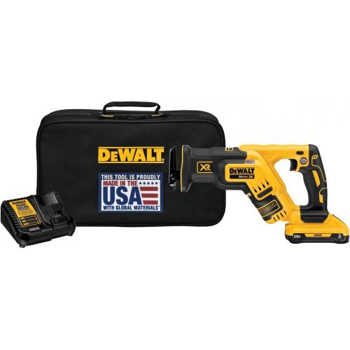  DEWALT DCS367L1 20V MAX* XR Brushless Cordless Compact Reciprocating Saw Kit (3.0 AH)