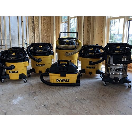  DeWalt DXV08S 8Gallon Wet/Dry Vacuum,120V/60Hz,4 Peak HP Shop Vac,Stainless Steel Tank,Silver, 8 Gallon