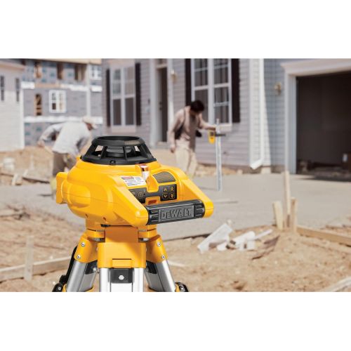  DEWALT Rotary Laser Level Kit, Indoor/Outdoor Survey Laser Transit (DW074KD)