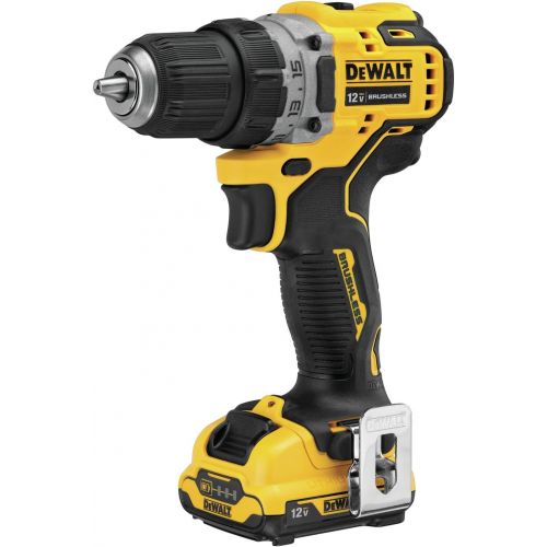  DEWALT XTREME 12V MAX* Cordless Drill / Driver Kit, 3/8-Inch (DCD701F2)