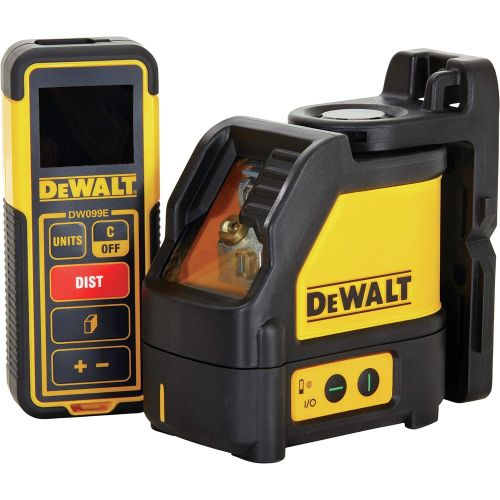  DEWALT TSTAK Laser Level & Laser Measure Tool Kit, Cross Line (DW0889CG)