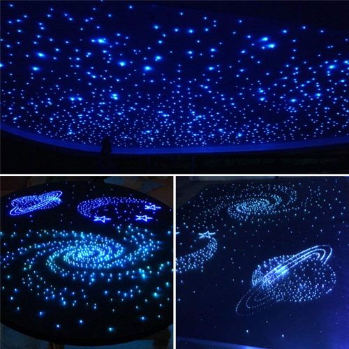  DEWEL Dewel 16W RGBW LED Fiber Optic Light Star Ceiling Kit Lights 450pcs 0.75mm 2M Optical Fiber Lighting+RF 28key Remote