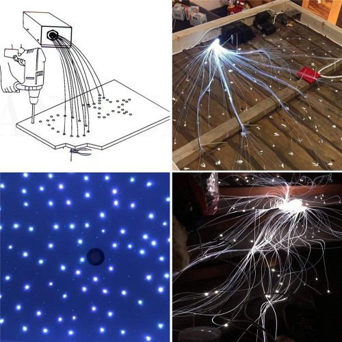  DEWEL Dewel 16W RGBW LED Fiber Optic Light Star Ceiling Kit Lights 450pcs 0.75mm 2M Optical Fiber Lighting+RF 28key Remote