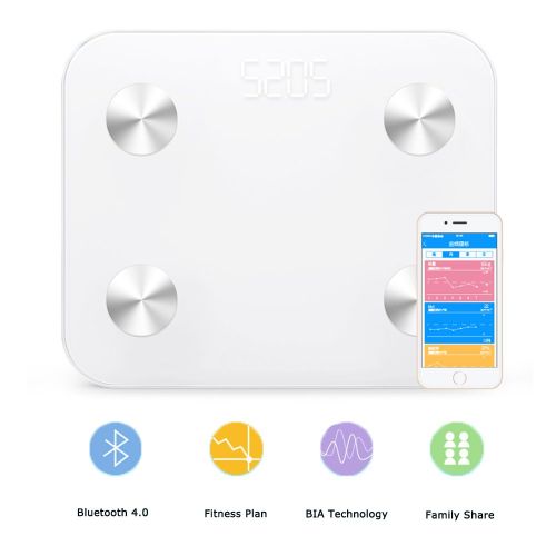  Body Fat Scale, DEWEL Digital Weight Scale Wireless Bluetooth Bathroom Scale 12 Accurate...