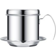 [아마존베스트]DEWIN Drip Coffee Pot, Stainless Steel Drip Coffee Maker Portable for Home, Kitchen, Office, Outdoor, 3 Colors (Color : Silver)