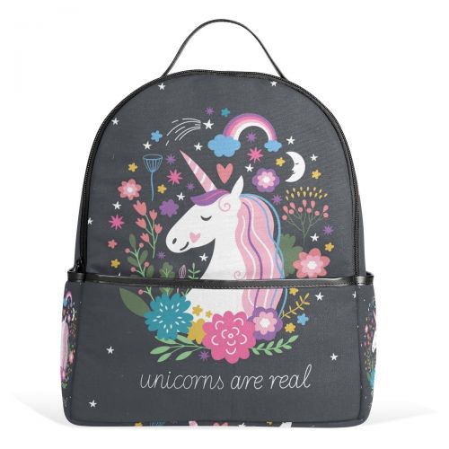  DEYYA Lightweight Unicorn School Backpack for Women Girls Teens Kids