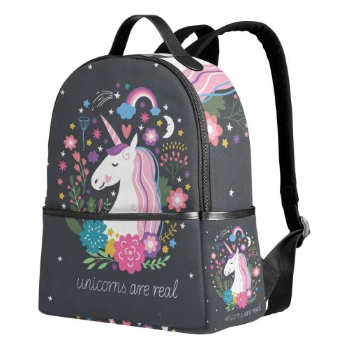  DEYYA Lightweight Unicorn School Backpack for Women Girls Teens Kids