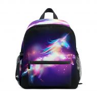 DEYYA Lightweight Unicorn Stars Poster School Backpack Book Bag for Girls Teens Kids