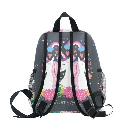  DEYYA Lightweight Unicorn School Backpack Book Bag for Girls Teens Kids