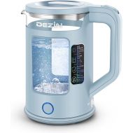 [아마존베스트]Dezin Electric Kettle, Electric Tea Kettle with Bicolor LED and Keep Warm Function, 1.5L Double Wall Water Kettle with Auto Shut-Off and Boil Dry Protection Tech for Coffee, Window