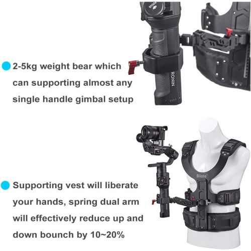  DF DIGITALFOTO Thanos 4.5-11 lbs Universal Video Camera Gimbal Support Vest Arm Stabilizer System Compatible with Ronin S DJI RS2/RSC2, Zhiyun Crane 2 Moza Air 2 Feiyu AK2000 etc