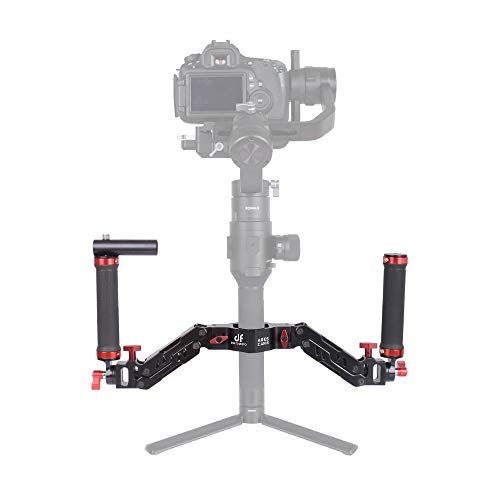  DF DIGITALFOTO DIGITALFOTO Ares Z Axis Spring Gimbal Dual Handle,Damping Detachable Dual Grip Compatible with ZHIYUN Crane 2, DJI Ronin S/SC, FEIYU AK2000/4000, Moza Air 2 and More 3 Axis Gimbal