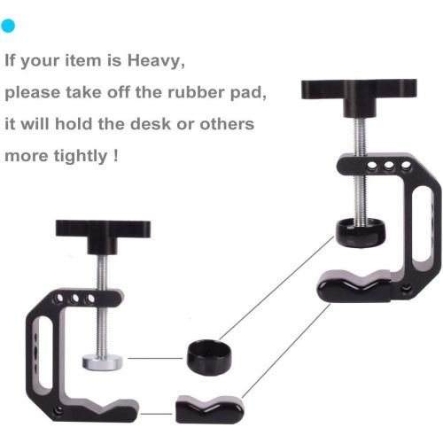  DF DIGITALFOTO Adjustable Articulating Camera Clamp Action Camera Bike Mount Compatible with Monitor LED Action Camera Gopro 7 OSMO Action DSLR Canon Nikon Sony