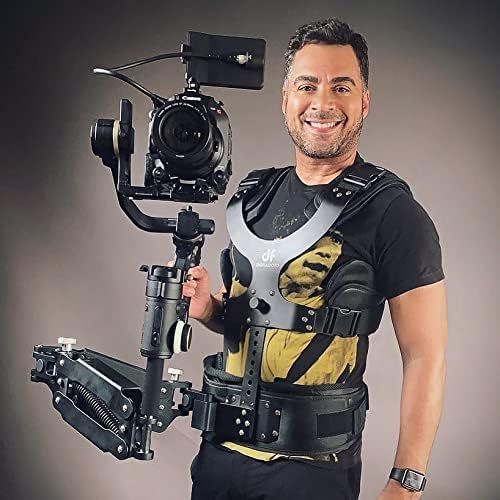  DF DIGITALFOTO Thanos Pro Video Camera Gimbal Support Vest Stabilizer System with Adapter Arm 5.5-26 lbs Compatible with ZHIYUN Crane 3S Gimbal