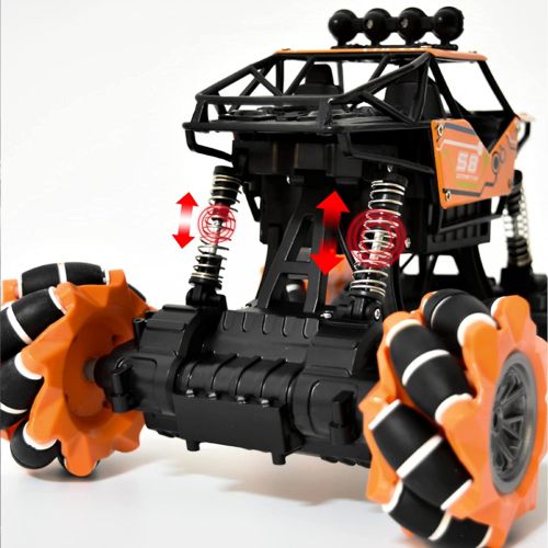  DFERGX Remote Control Car, 1:16 Drift RC Cars 360° Rotating 4WD 2.4Ghz Control Monster Truck for Kids All Terrains Crawler RC Vehicle Rechargeable Batterise for Boys Kids