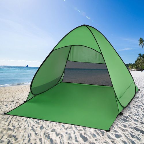  DFSURS Tents Pop Up Camping Tent Automatic Beach Tent UV Protection Lightweight Outdoor Tents Awning Beach Fishing Sun Shelter Shade