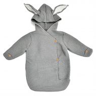 DGAIER Cute Baby Rabbit Blanket Knitted Swaddle Wrap Newborn Swaddling Blankets Infant Sleeping Bag Infant...