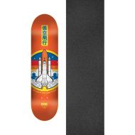 DGK Skateboards Blast Off Skateboard Deck - 8.06 x 31.875 with Mob Grip Perforated Black Griptape - Bundle of 2 Items