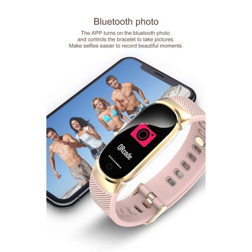  DGRTUY Smart Armband Herzfrequenzmesser Fitness Tracker Bluetooth Wasserdichte Sport Smart Band fuer Android IOS