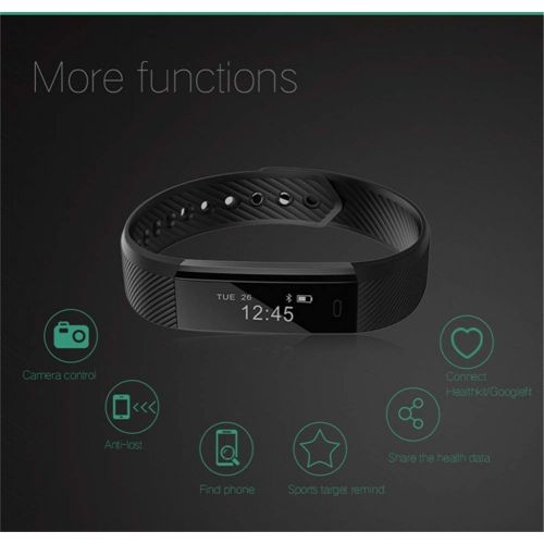  DGRTUY Smart Armband Fitness Tracker Smart Armband Schrittzahler Bluetooth Smart mit wasserdichter Schlaf-Monitor-Uhr