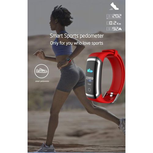  DGRTUY Fitness-Tracker wasserdicht IP67 Blutdruck Smart Armband Bluetooth Anruf Erinnerung Sport Armband fuer iOS Android