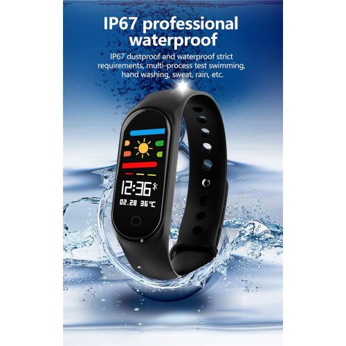  DGRTUY Fitness Armband Blutdruck Pulsmesser Smart Guertel Fitness Tracker Schrittzahler Armband Smart Armband