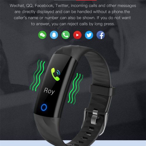  DGRTUY Sport Fitness Smart Armband Anti-Aquarell Bildschirm Herzfrequenz Blutdruck Pedometer Aktivitat Tracker