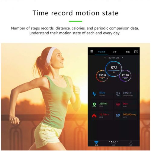  DGRTUY Smart guertel blutdruck herzfrequenz Tracker Fitness Bluetooth smart Armband wasserdicht smart Armband Gesundheit Uhr manner