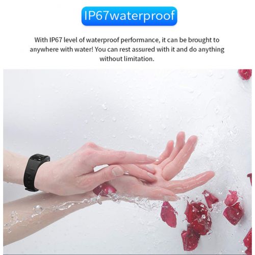  DGRTUY Smart Armband Wasserdichte Pulsuhr Gesundheit Fitness-Tracker Bluetooth Smart Watch