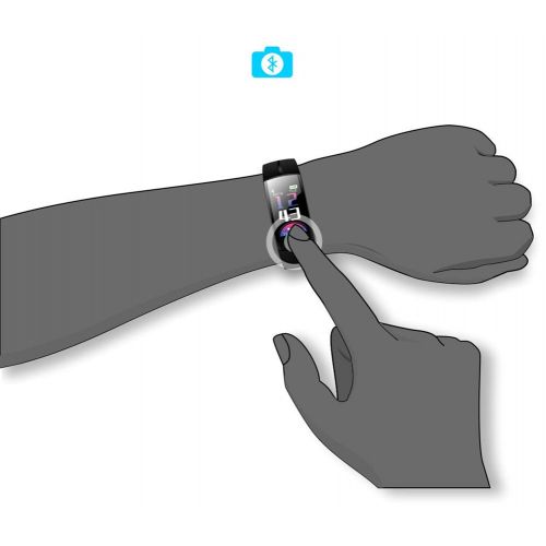  DGRTUY Smart Armband Fitness-Tracker Farbdisplay Smart Armband Pulsuhr Blutdruck Messen