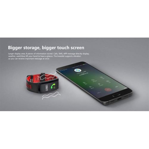  DGRTUY Smart Band Smart Armband Herzfrequenz Tracker Blutdruck Sauerstoff Fitness Armband IP68 wasserdicht GPS Smart Uhr