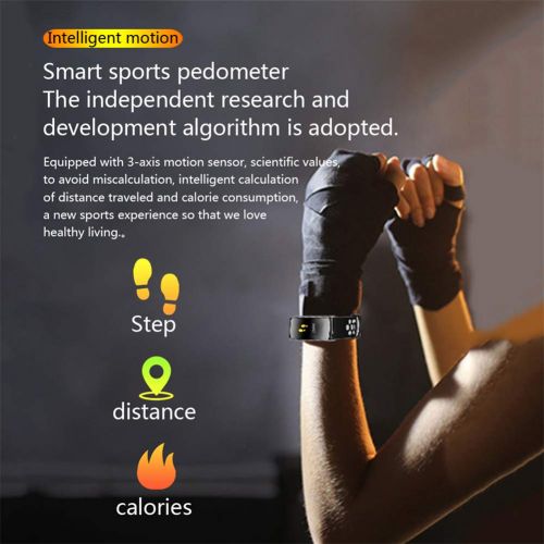  DGRTUY Smart Wristband Pulsmesser IP68 wasserdicht Smart Watch Fitness Tracker Bluetooth
